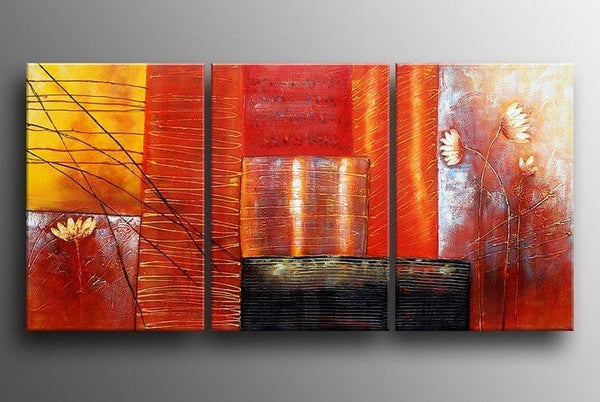 Red Abstract Painting, Abstract Art, Canvas Painting, Abstract Art for Sale-HomePaintingDecor
