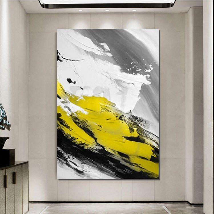 Contemporary Canvas Artwork, Large Modern Acrylic Painting, Wall Art for Dining Room, Hand Painted Wall Art Painting-HomePaintingDecor