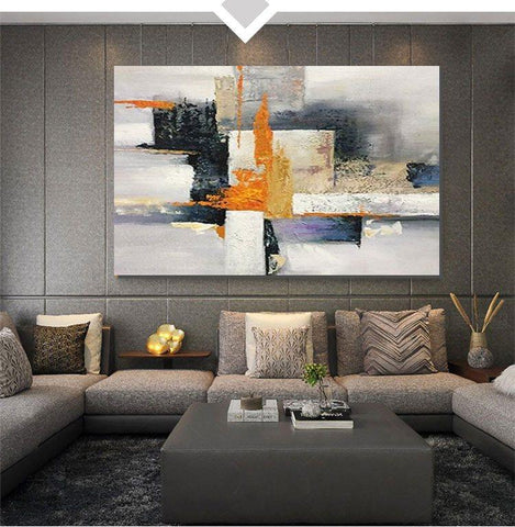 Abstract Acrylic Painting, Modern Paintings for Living Room, Hand Painted Wall Painting, Extra Large Abstract Art-HomePaintingDecor