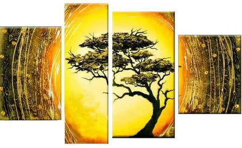 Tree of Life Painting, Living Room Wall Art Paintings, Contemporary Art for Sale, Hand Painted Wall Art, Acrylic Painting on Canvas-HomePaintingDecor