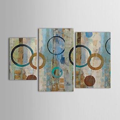 Modern Wall Art Paintings, 3 Piece Wall Art, Abstract Acrylic Paintings, Hand Painted Acrylic Paintings-HomePaintingDecor