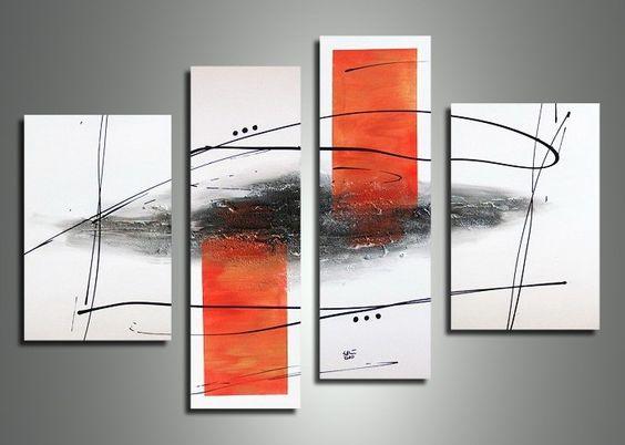 Acrylic Painting Abstract, Modern Wall Art Painting, Contemporary Wall Paintings, Living Room Wall Art-HomePaintingDecor