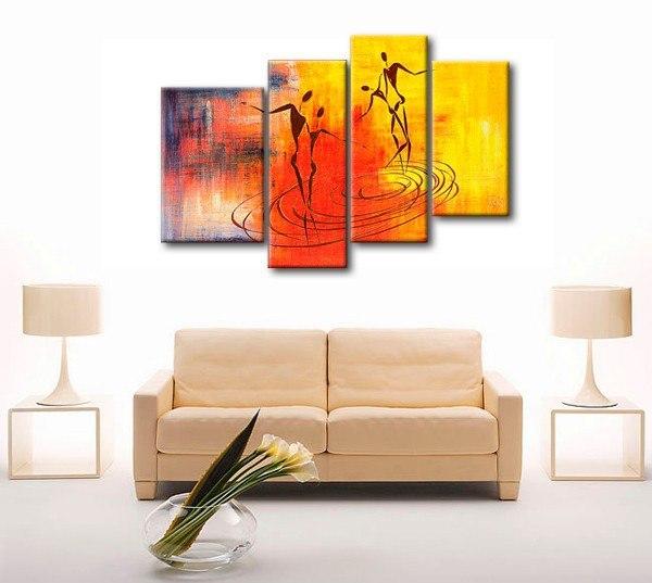 Abstract Painting of Love, Large Acrylic Painting, Abstract Painting on Canvas, Bedroom Wall Art Paintings, Simple Modern Art-HomePaintingDecor