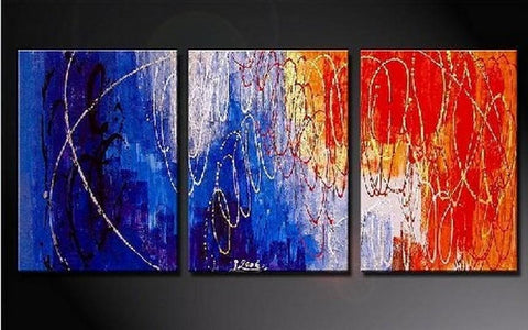 Large Painting, Canvas Art, Abstract Art, Canvas Painting, Abstract Oil Painting, Living Room Art, Modern Art, 3 Piece Wall Art, Abstract Painting, Acrylic Art-HomePaintingDecor