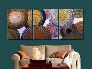 Wall Art, Large Painting, Abstract Canvas Painting, Abstract Painting, Living Room Wall Art, Modern Art, 3 Piece Wall Art, Ready to Hang-HomePaintingDecor