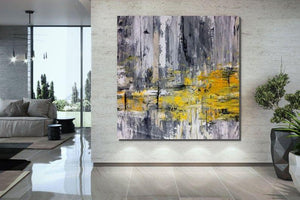 Bedroom Wall Painting, Large Paintings for Living Room, Hand Painted Acrylic Painting, Modern Contemporary Art, Modern Paintings for Dining Room-HomePaintingDecor