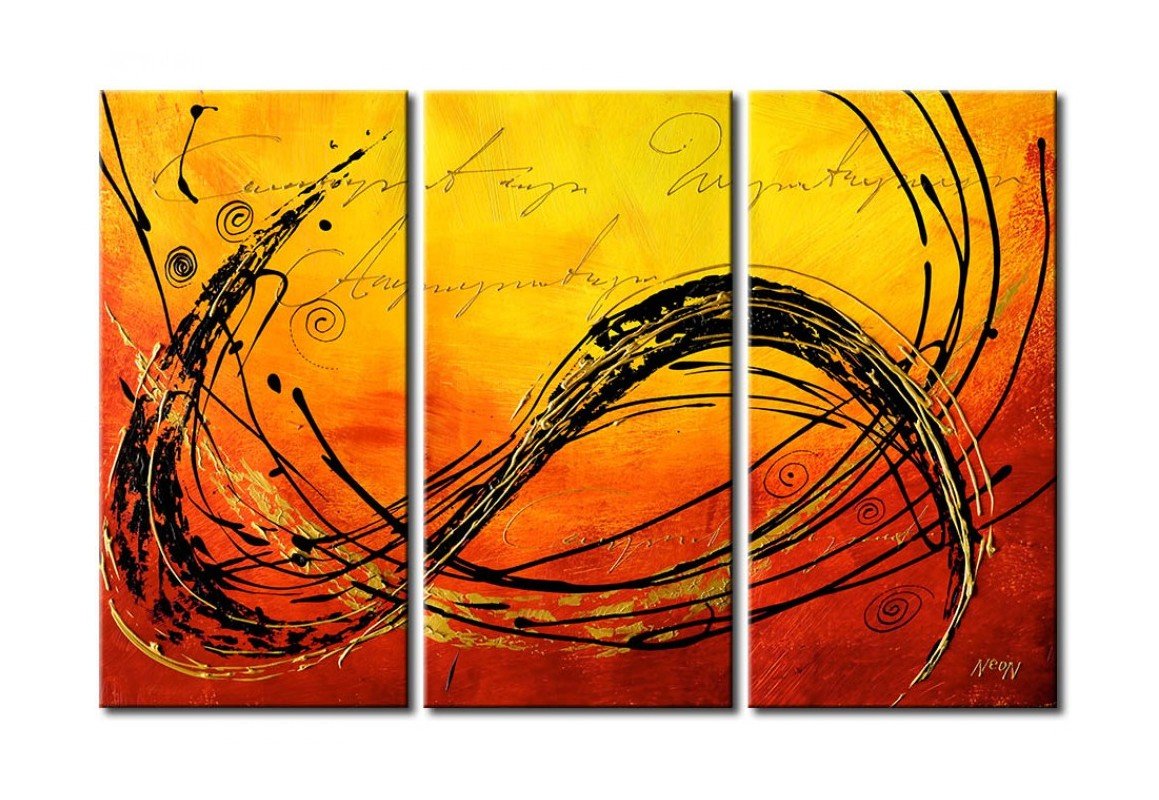 3 Piece Wall Painting, Modern Contemporary Paintings, Acrylic Abstract Paintings, Wall Art Paintings-HomePaintingDecor