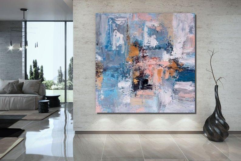 Acrylic Wall Painting, Acrylic Paintings for Living Room, Hand Painted Wall Painting, Simple Modern Art, Large Abstract Paintings, Modern Contemporary Art-HomePaintingDecor