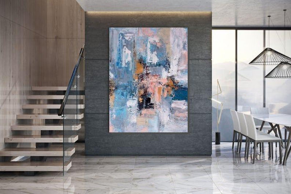 Large Acrylic Painting, Huge Paintings for Bedroom, Hand Painted Wall Art Painting, Modern Abstract Artwork-HomePaintingDecor