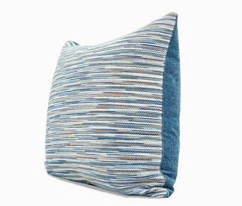 Abstract Blue Modern Sofa Pillows, Large Decorative Throw Pillows, Contemporary Square Modern Throw Pillows for Couch, Simple Throw Pillow for Interior Design-HomePaintingDecor