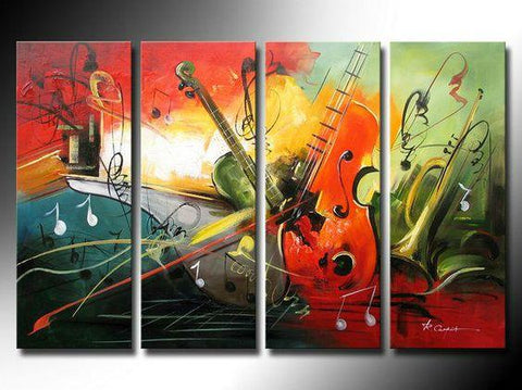 Music Painting, Modern Wall Art Painting, Simple Modern Art, Contemporary Wall Art, Modern Paintings for Living Room, Acrylic Painting Abstract-HomePaintingDecor