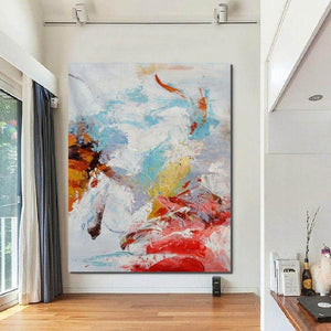 Modern Paintings for Bedroom, Living Room Wall Canvas Painting, Hand Painted Acrylic Painting, Extra Large Abstract Artwork-HomePaintingDecor