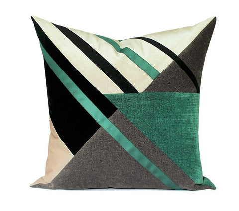 Simple Modern Pillows for Living Room, Decorative Pillows for Couch, Green Modern Sofa Pillows, Modern Sofa Pillows, Contemporary Throw Pillows-HomePaintingDecor