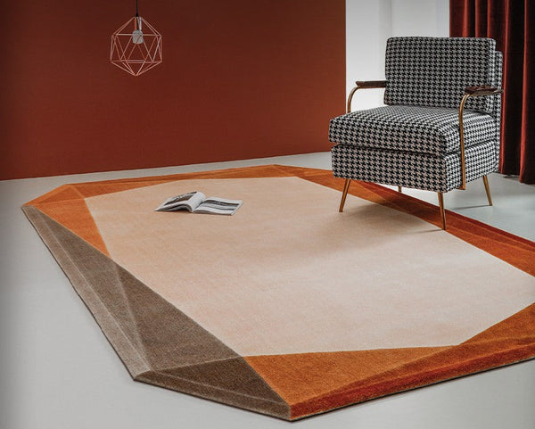 Modern Living Room Area Rugs, Bedroom Modern Rugs, Geometric Modern Rugs, Contemporary Area Rugs under Sofa, Large Carpets for Office-HomePaintingDecor