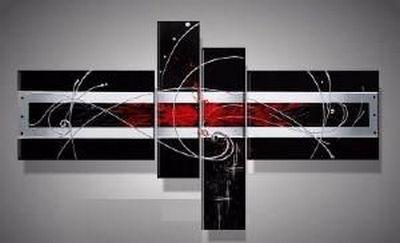 Bedroom Wall Art Paintings, Large Painting on Canvas, Abstract Painting on Sale, Black Canvas Wall Art Paintings, Buy Art Online-HomePaintingDecor