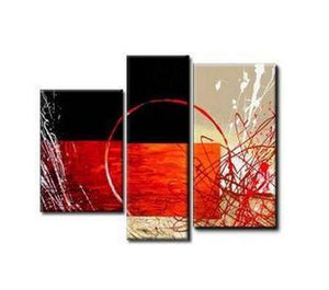 Bedroom Wall Art Paintings, Living Room Wall Painting, 3 Piece Canvas Art, Abstract Painting on Canvas, Simple Modern Art-HomePaintingDecor