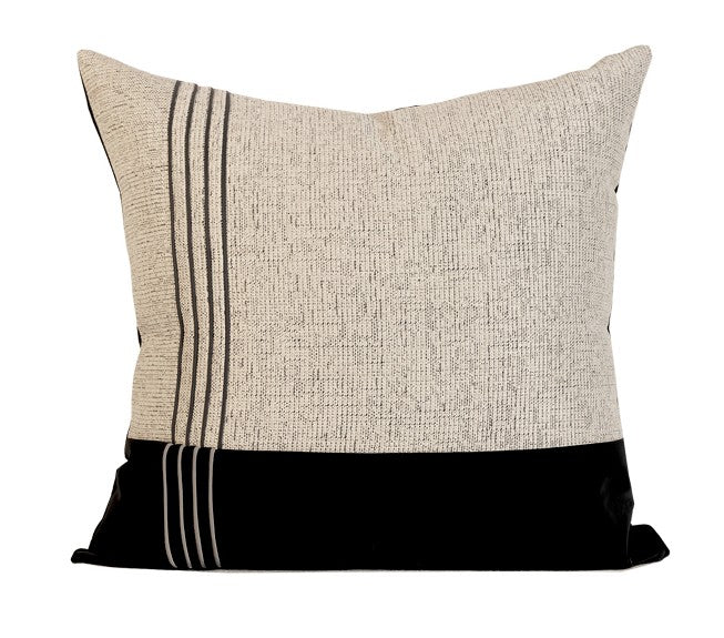 Black Grey Modern Sofa Pillows