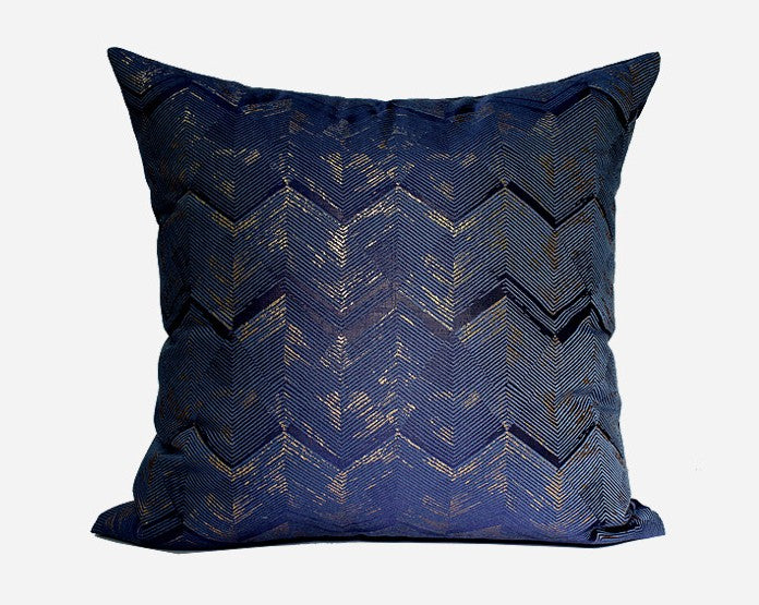 Large Square Pillows, Blue Decorative Modern Throw Pillow for Couch, Modern Sofa Pillows, Simple Modern Throw Pillows for Couch-HomePaintingDecor