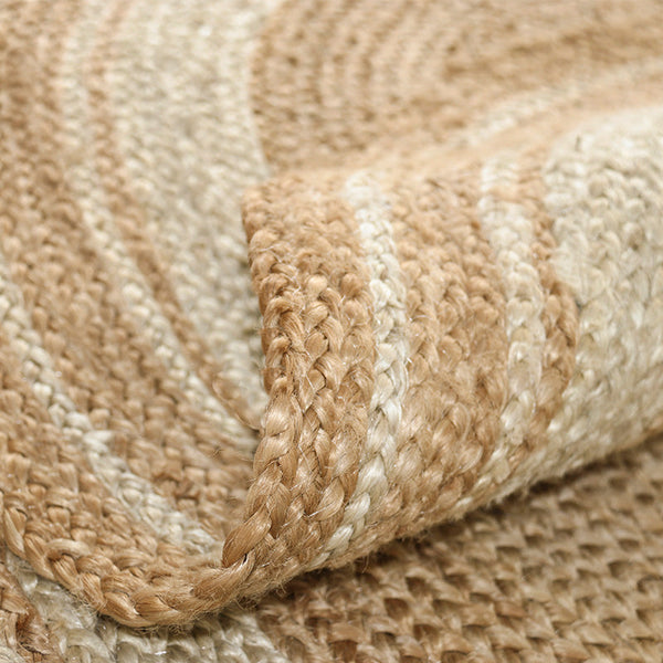 Bedroom Handmade Jute Round Rugs, Rustic Jute Rugs for Farmhouse, Round Modern Rugs in Dining Room, Large Rugs in Living Room, Round Rugs under Coffee Table-HomePaintingDecor