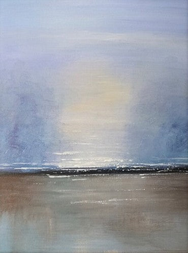 Study Room Wall Art Painting, Abstract Landscape Painting, Seascape Canvas Painting, Hand Painted Artwork, Large Paintings on Canvas-HomePaintingDecor