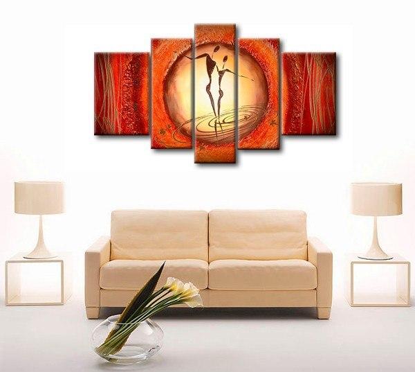 Extra Large Wall Art, Abstract Figure Painting, Bedroom Canvas Painting, Buy Art Online-HomePaintingDecor