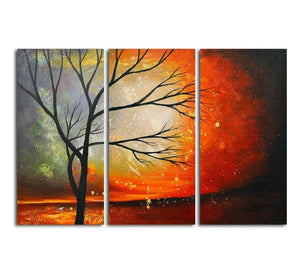 Acrylic Painting on Canvas, Hand Painted Wall Art Paintings, Tree of Life Painting, Large Paintings for Bedroom-HomePaintingDecor