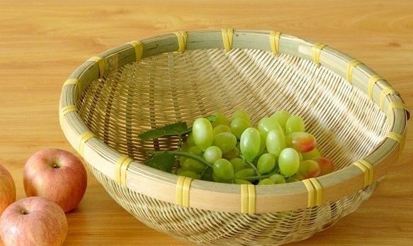 Natural Bamboo Baskets, Kitchen Storage Baskets, Farmhouse Storage Basket, Hand Woven Storage Baskets, Snacks Basket, Set of 3-HomePaintingDecor