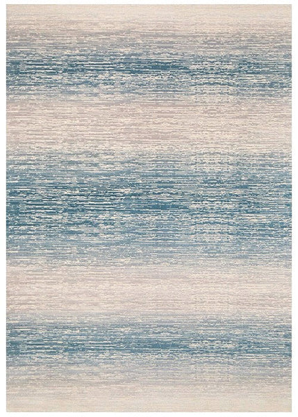 Oversized Geometric Modern Rug Placement Ideas for Bedroom, Blue Contemporary Rugs for Dining Room, Abstract Modern Rug Ideas for Living Room, Simple Modern Rugs for Office-HomePaintingDecor