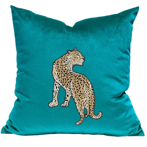 Decorative Pillows for Living Room, Modern Sofa Pillows, Cheetah Decorative Throw Pillows, Contemporary Throw Pillows-HomePaintingDecor
