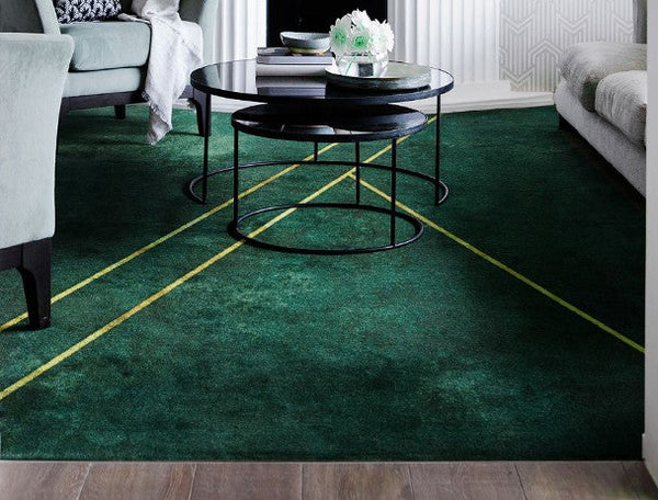 Modern Rugs under Coffee Table, Blackish Green Rugs, Large Geometric Modern Rugs for Dining Room, Large Contemporary Rugs for Living Room-HomePaintingDecor