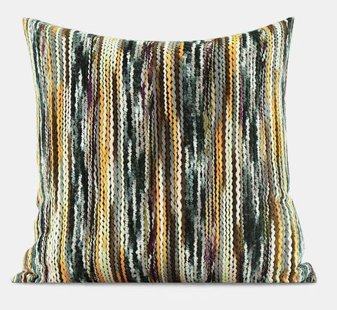 Modern Square Throw Pillows for Couch, Colorful Decorative Throw Pillows, Large Abstract Contemporary Throw Pillow for Interior Design-HomePaintingDecor