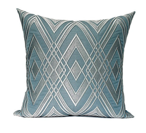 Simple Modern Pillows, Blue Modern Throw Pillows, Decorative Pillows for Couch, Modern Sofa Pillows, Contemporary Throw Pillows-HomePaintingDecor