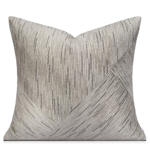 Grey Modern Pillows for Couch, Large Modern Sofa Cushion, Decorative Pillow Covers, Abstract Decorative Throw Pillows for Living Room-HomePaintingDecor