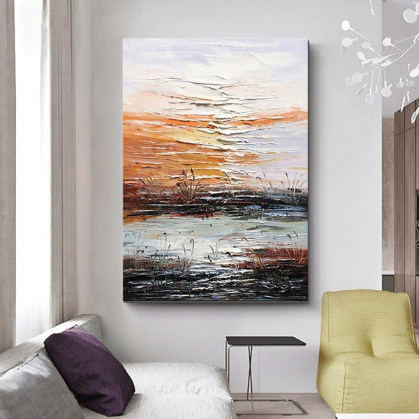 Abstract Canvas Painting, Modern Paintings for Living Room, Hand Painted Wall Art, Huge Painting for Sale-HomePaintingDecor