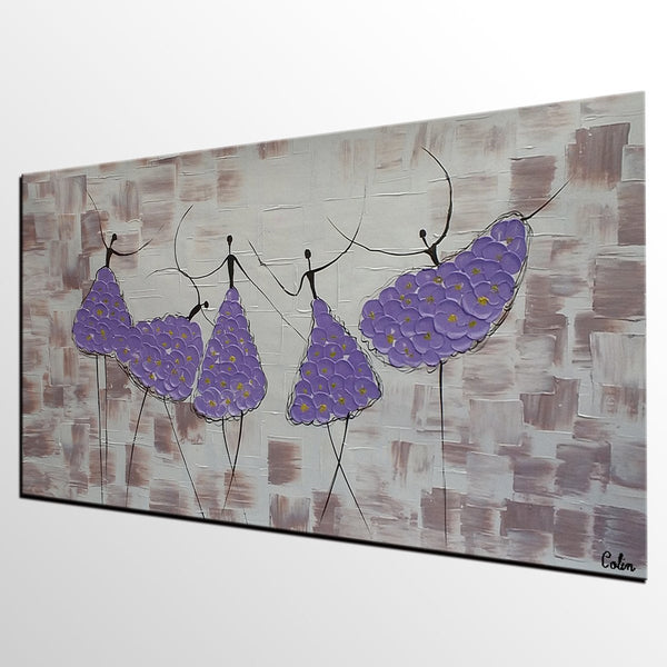 Simple Contemporary Paintings, Wall Art Painting, Buy Wall Art Online, Ballet Dancer Painting, Abstract Painting for Sale, Original Artwork-HomePaintingDecor