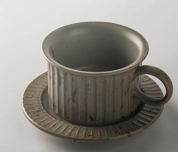 Blue Pottery Coffee Cups, Cappuccino Coffee Mug, Latte Coffee Cup, Blue Tea Cup, Ceramic Coffee Cup, Coffee Cup and Saucer Set-HomePaintingDecor