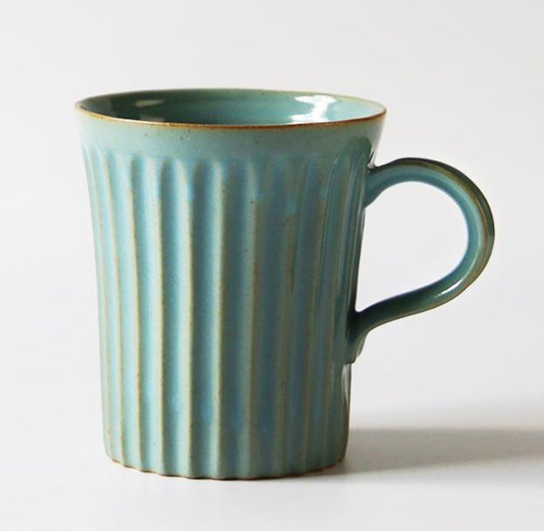 Cappuccino Coffee Mug, Handmade Pottery Coffee Cup, Large Capacity Coffee Cup, Large Tea Cup-HomePaintingDecor