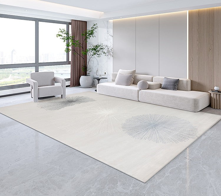 Simple Grey Modern Rugs for Office, Modern Living Room Rug Ideas, Large Geometric Rugs, Abstract Modern Rug Ideas for Bedroom, Contemporary Rugs for Dining Room-HomePaintingDecor