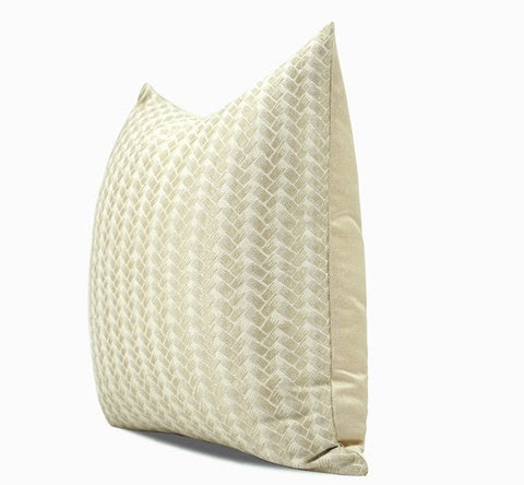 Golden Color Throw Pillow for Interior Design, Modern Decorative Throw Pillows, Modern Sofa Pillows, Contemporary Square Modern Throw Pillows for Couch-HomePaintingDecor