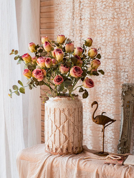 Wedding Flowers, Bunch of Rose Flowers, Artificial Rose Floral for Dining Room Table, Bedroom Flower Arrangement Ideas, Botany Plants, Creative Flower Arrangement Ideas for Home Decoration-HomePaintingDecor