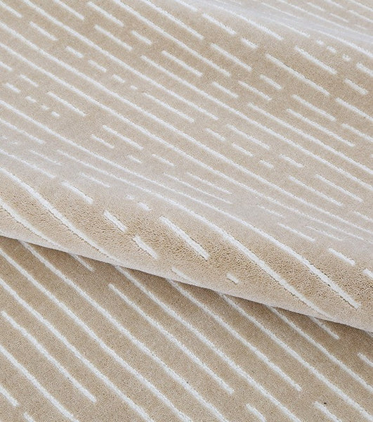 Modern Living Room Rug Ideas, Large Light Tan Geometric Wool Rugs, Abstract Modern Rug Ideas for Bedroom, Contemporary Wool Rugs for Dining Room-HomePaintingDecor