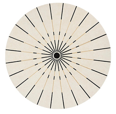 Simple Modern Wool Rugs under Coffee Table, Contemporary Modern Rugs for Living Room, Geometric Modern Rugs for Dining Room, Abstract Modern Round Rugs for Bedroom-HomePaintingDecor