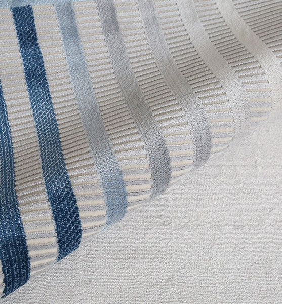 Simple Blue Modern Rugs for Office, Contemporary Modern Rugs for Bedroom, Abstract Geometric Modern Rugs for Living Room, Large Blue Modern Area Rugs, Dining Room Modern Area Rugs-HomePaintingDecor