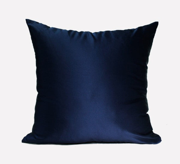Large Square Pillows, Blue Decorative Modern Throw Pillow for Couch, Modern Sofa Pillows, Simple Modern Throw Pillows for Couch-HomePaintingDecor