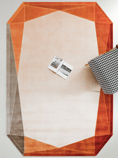 Modern Living Room Area Rugs, Bedroom Modern Rugs, Geometric Modern Rugs, Contemporary Area Rugs under Sofa, Large Carpets for Office-HomePaintingDecor