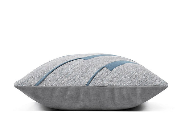 Grey Blue Decorative Pillows, Grey Throw Pillow for Couch, Simple Modern Sofa Pillows, Modern Throw Pillows for Couch-HomePaintingDecor