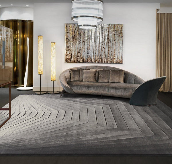 Ultra Modern Carpets for Office, Extra Large Modern Rugs for Bedroom, Geometric Modern Rugs for Living Room, Contemporary Modern Rugs for Interior Design-HomePaintingDecor