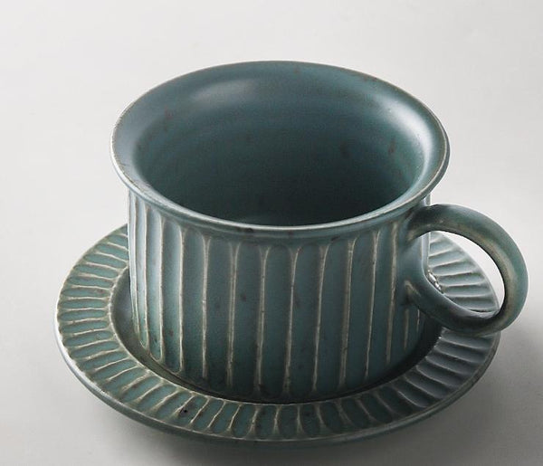 Cappuccino Coffee Mug, Pottery Coffee Cups, Latte Coffee Cup, Tea Cup, Ceramic Coffee Cup, Coffee Cup and Saucer Set-HomePaintingDecor