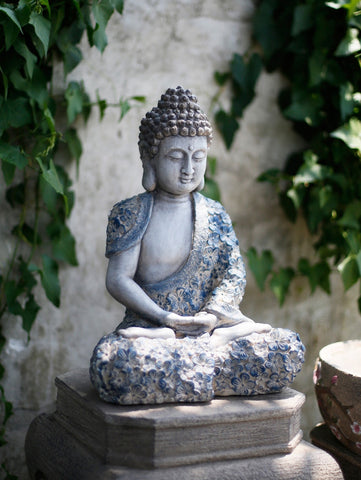 Buddha Statue, Sitting Buddha Statue, Large Figure Statue for Garden Ornament, Villa Courtyard Decor, Outdoor Decoration Ideas, Garden Decor Ideas-HomePaintingDecor