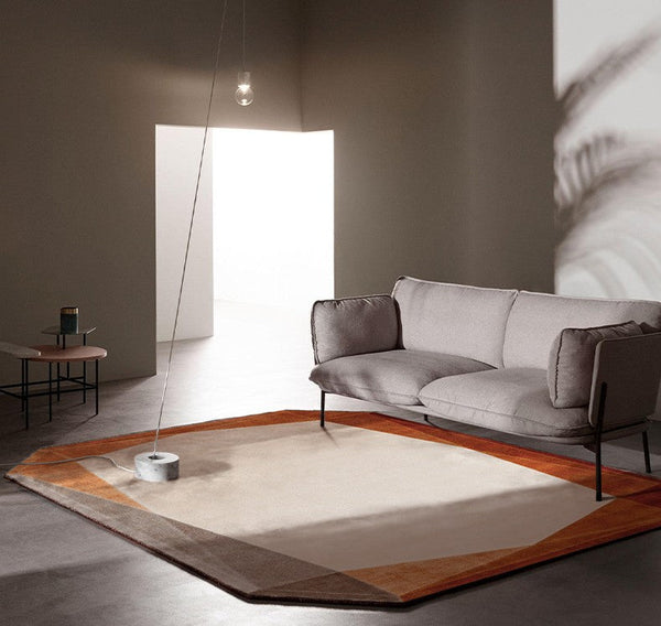 Modern Living Room Area Rugs, Bedroom Modern Rugs, Geometric Modern Rugs, Contemporary Area Rugs under Sofa, Large Carpets for Office-HomePaintingDecor